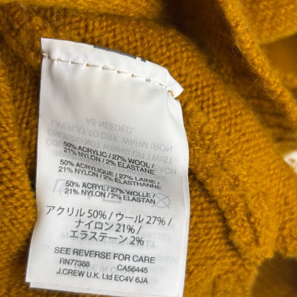 Madewell Mustard Ruffle Ruffle Bell Sleeve Boat
Neck Sweater Sweater Sz Medium - Picture 5 of 12